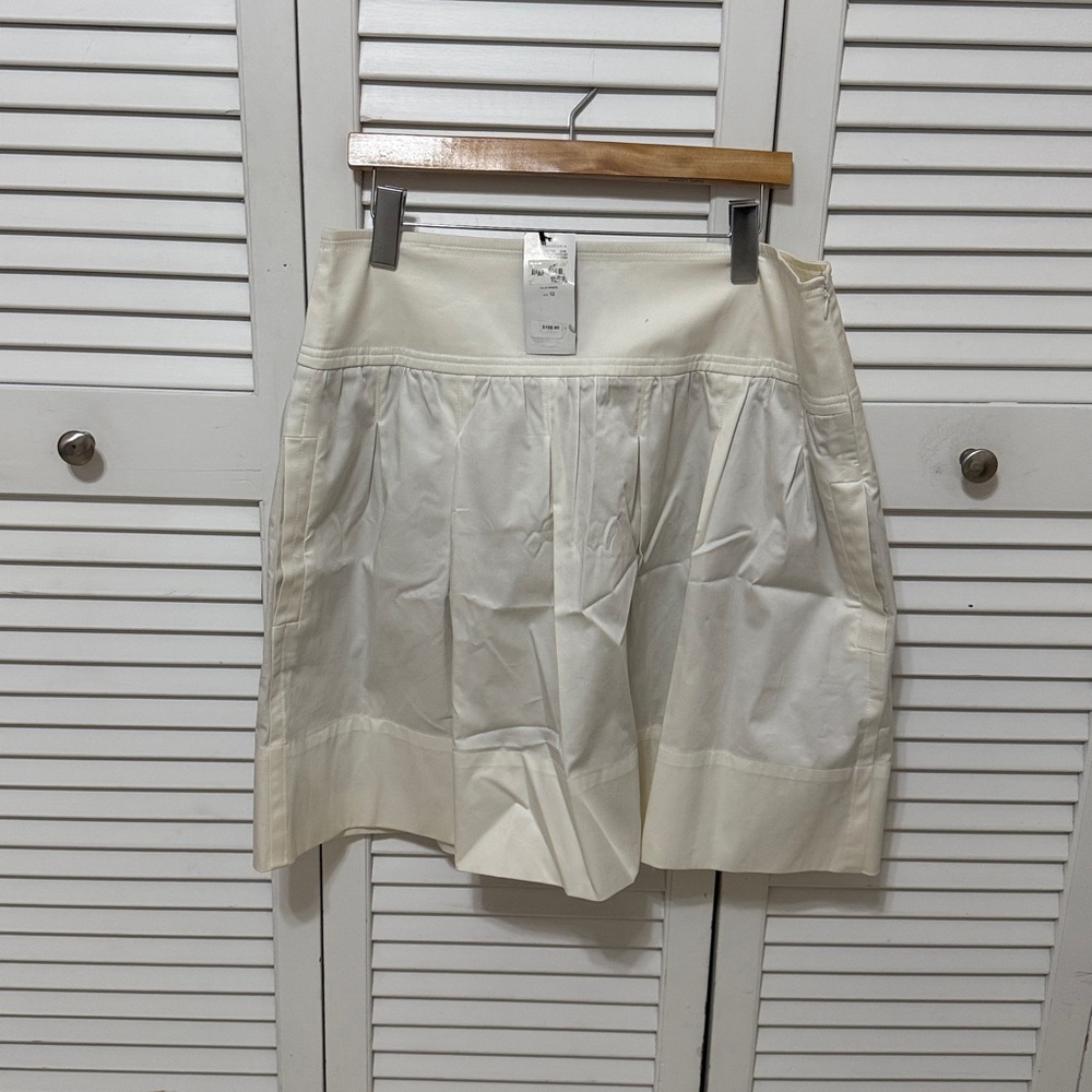 Cream Skirt with Pockets NWT
